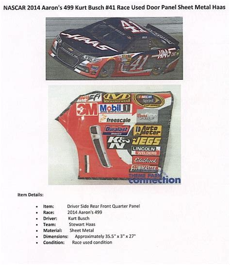 kurt busch sheet metal|So I got this Kurt Busch sheet metal but it says it was in the.